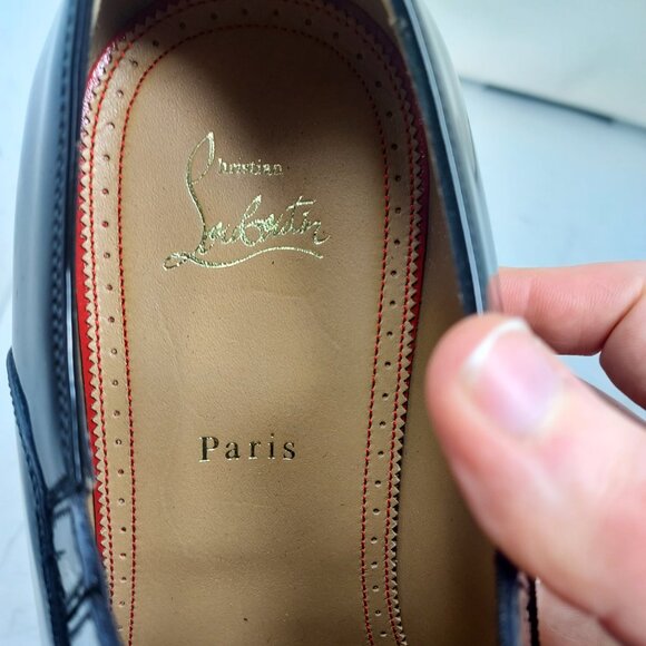 Christian Louboutin Greg on MENS Flat Patent Leather Shoe main image 8